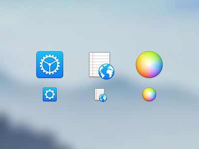 Toolbar icons