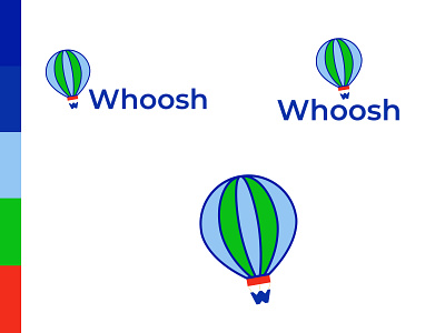 Whoosh logo - Hot air balloon best logo design in corel draw