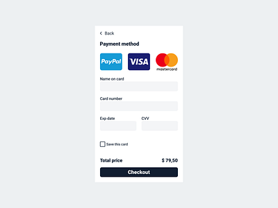 #DailyUI2 Credit Card Checkout