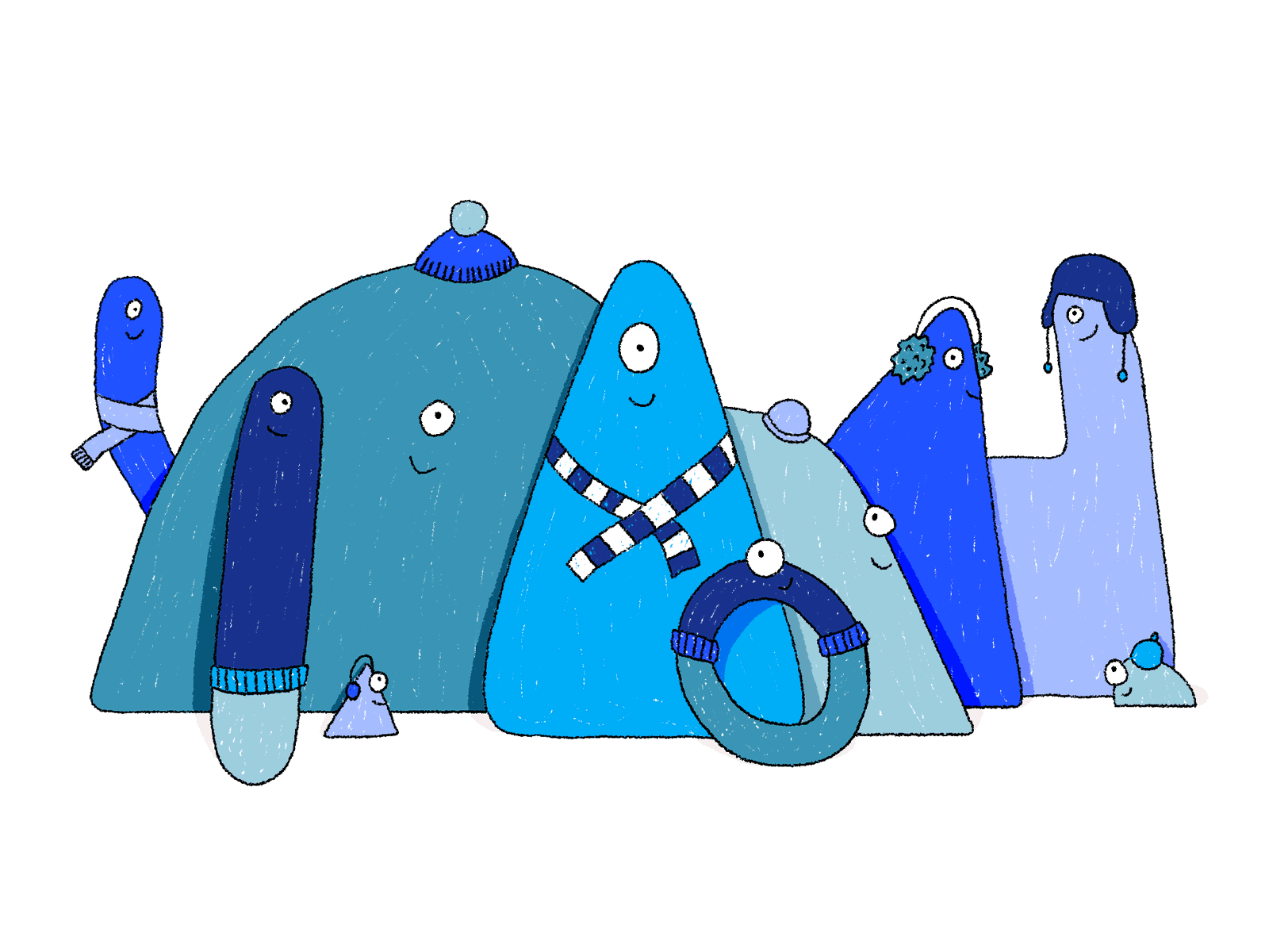 beating the winter blues illustration