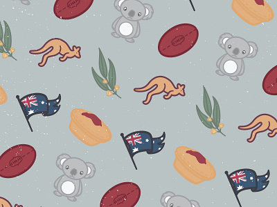 Australia Pattern Illustration branding design illustration pattern