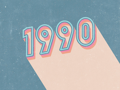 1990 Lettering 90s branding illustration lettering type