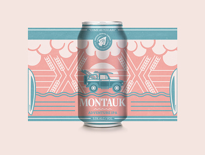'Montauk Brewing Co.' Can Design Contest beer brand design branding brewery brewery branding design long island montauk