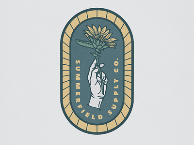 Summerfield Supply Co. Branding branding design illustration logo sunflower