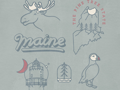 Maine Illustrations