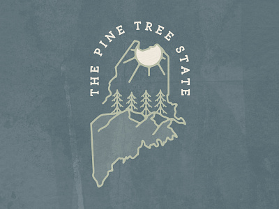 Pine Tree State Illustration