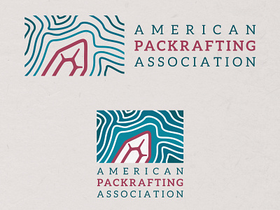 American Packrafting Association Branding adventure america brand identity branding design illustration logo outdoor packrafting