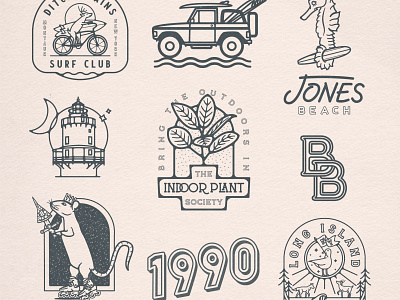 2020 Round-Up - Part I badge brand identity branding design illustration lettering logo long island outdoors