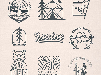 2020 Round-Up - Part IV badge brand identity branding design illustration lettering logo long island outdoor outdoors