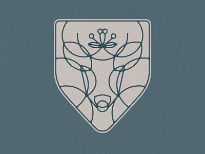 'Geometric Deer' Badge