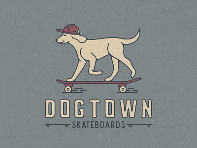 'Dogtown Skateboards' Branding brand identity branding design dog dogs illustration logo puppy skateboarding skateboards skating