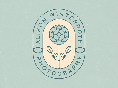 Alison Winterroth Photography Branding (Unused Concept), 2021 badge brand identity branding design florida flower illustration logo photographer photography tampa