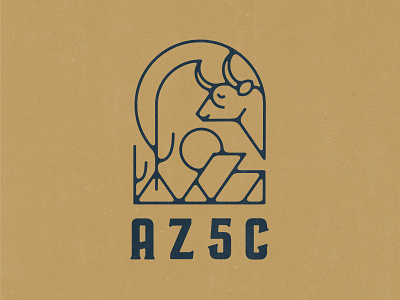 AZ5C Branding (Unused Concepts), 2022 accomodation airbnb arizona badge brand identity branding cactus cattle design hotel illustration logo phoenix tourism travel