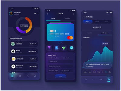 Wallet App UI Design