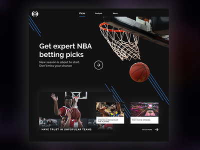 Daily UI 003 | Landing Page for NBA betting