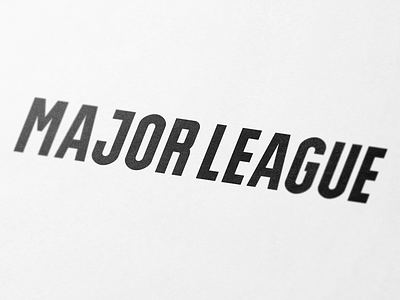 Major League: Logotype