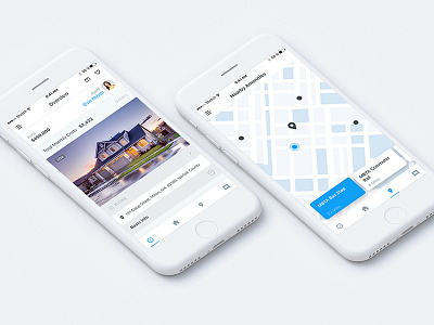 Real Estate App app estate house ios map mobile properties real ui ux