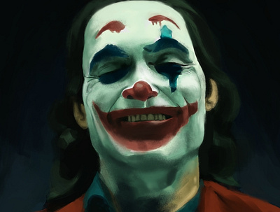 Joker design digital art digital illustration illustration painting portrait portrait art