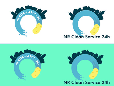 Cleaning branding design illustration logo