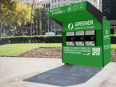 Waste Recycling Machine for Greener - Mockup
