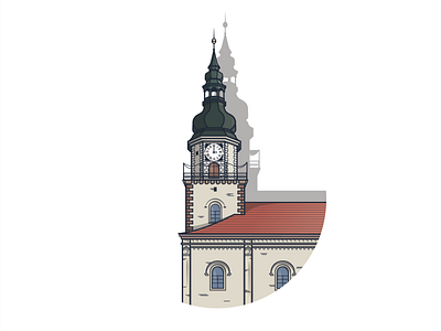 Slovakia Church church church design design illustration slovakia vector