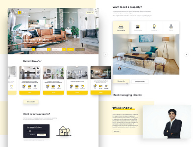 Arvin & Benet Landing page adobe xd design redesign web webdesign