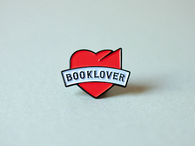 Book Design Blog logo pin biker book enamel pin heart logo pin badge