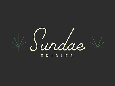 Unused Logo Design for Cannabis Edibles branding branding and identity cannabis edibles logo sundae weed