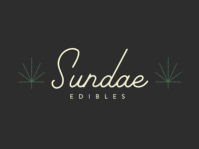 Unused Logo Design for Cannabis Edibles branding branding and identity cannabis edibles logo sundae weed