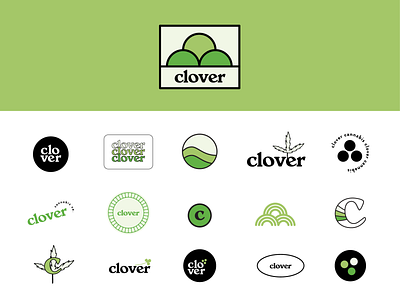 Cannabis Dispensary Logo and Submark Concepts brand identity cannabis cannabis branding cannabis logo clover dispensary logo logo marijuana weed