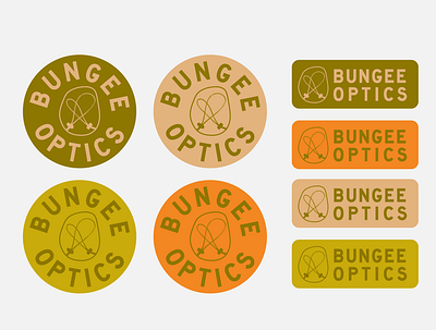 Bungee Optics Logo Concept badge branding icon logo logodesign outdoors