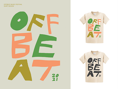 OffBeat Music Festival '21 Shirt 01 branding illustration merch music festival offbeat reno shirt design tshirt