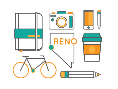 Icons bike flat icon design icons nevada reno