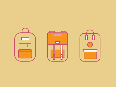 Backpack Icons backpack camping icons