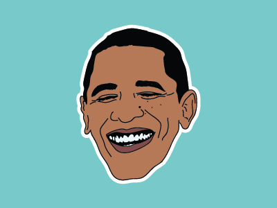 Obama Stickers barack obama illustration obama politics president stickermule