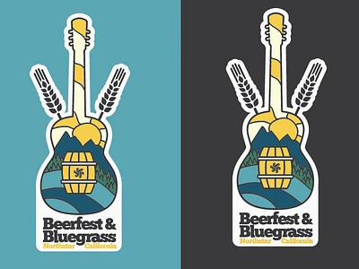 Northstar California Beerfest & Bluegrass beer bluegrass festival mountains northstar sticker