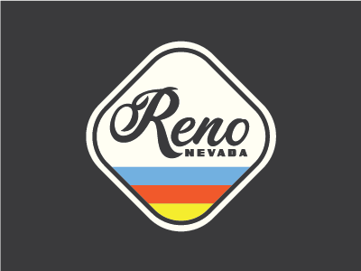 RENO Badge badge classic nevada patch reno sticker