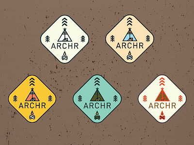 ARCHR Campfire Badges archr badge campfire camping outdoors trees