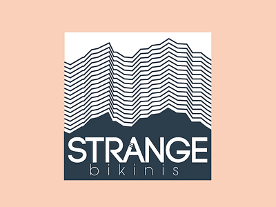 Strange Bikinis Sticker Design mountains sticker strange bikinis