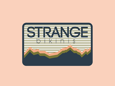 Strange Bikinis Sticker 3 mountains sticker strange bikinis