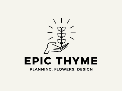 Epic Thyme Logo branding epic hand logo thyme