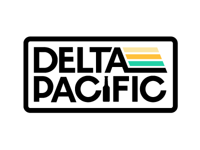 Delta Pacific New Logo beer beverage branding brewery brewing delta pacific logo retro