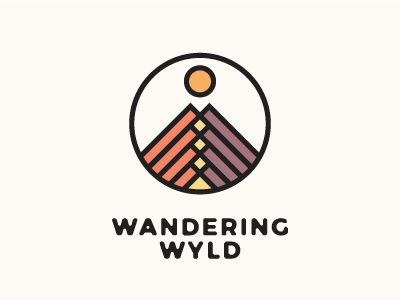 Wandering Wyld Logo badge branding icon identity logo reno wander wandering wanderlust wild