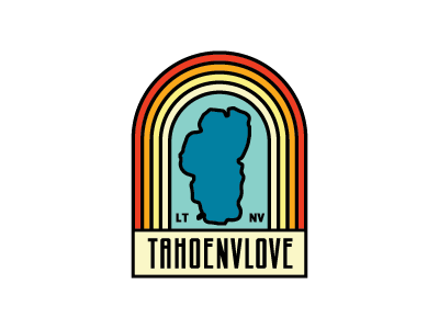 Tahoe Nevada Love Badge Design badge badge design badge logo logo logo design nevada rainbow retro tahoe