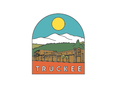Truckee, CA badge california city city logo icon mountains truckee