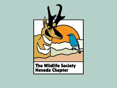 The Wildlife Society Nevada Chapter Logo antelope badge big horn bird bird illustration desert illustration landscape logo logotype nevada parks reno wild animal wildlife