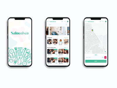 Saloonisto branding graphic design ui