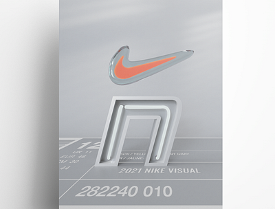 Nike Visual Concept 3d brand concept minimalist nike photoshop redshift3d sneakers visual white