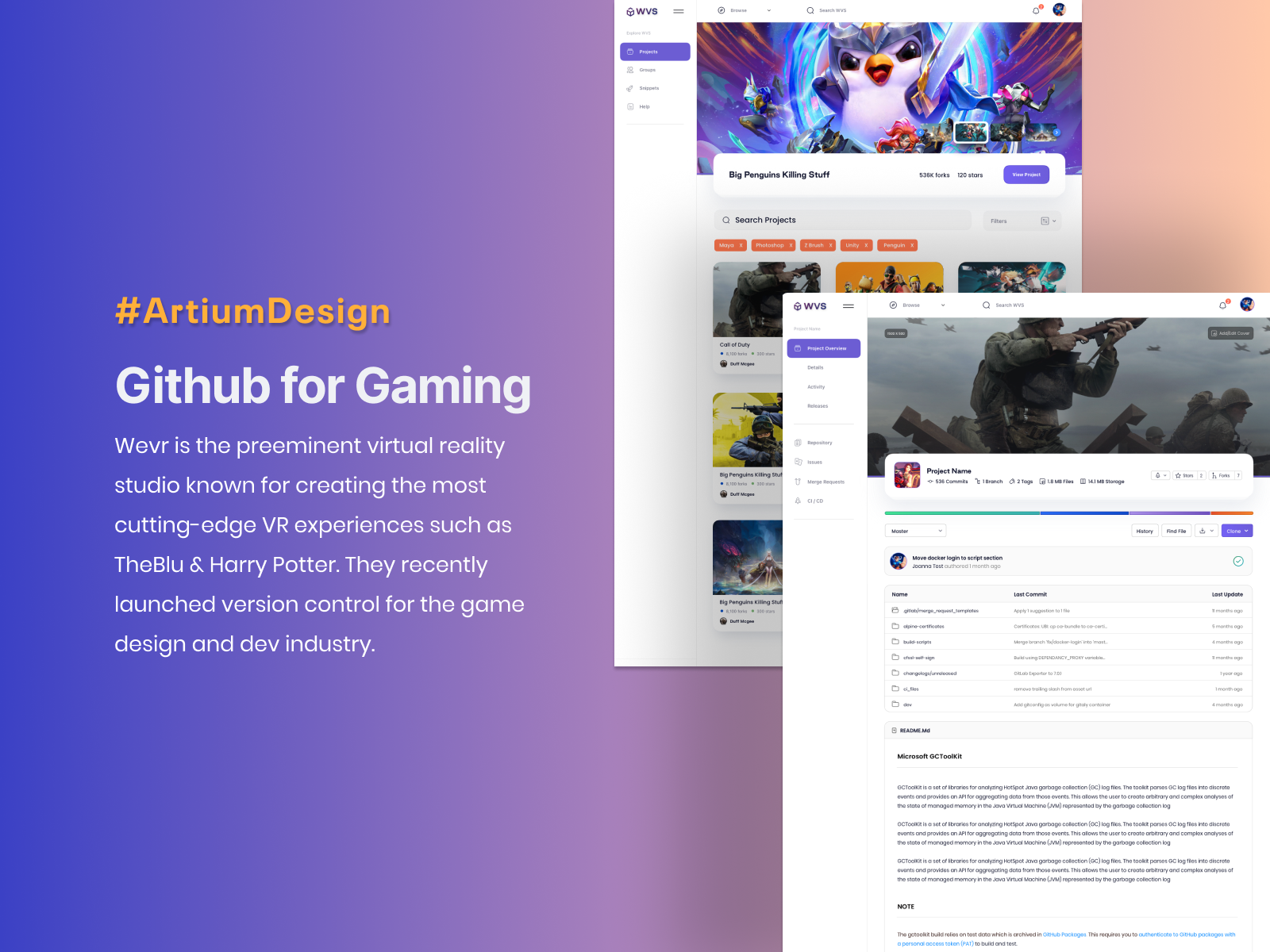 Github for Gaming by Holden Steinberg on Dribbble