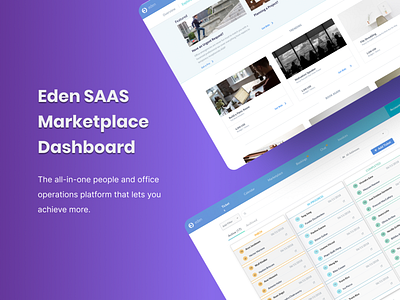 Eden SAAS B2B Marketplace Dashboard